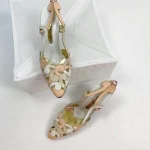 Helene Arpels Vintage Slingback Pumps 8B RARE